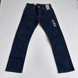 Levi's 513 Slim Straight Jeans Mens 30x30 Dark Wash Stretch Casual Denim NWT